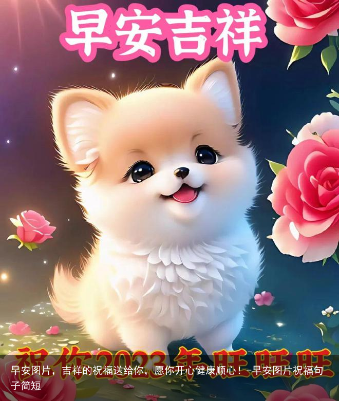 早安图片，吉祥的祝福送给你，愿你开心健康顺心！-早安图片祝福句子简短