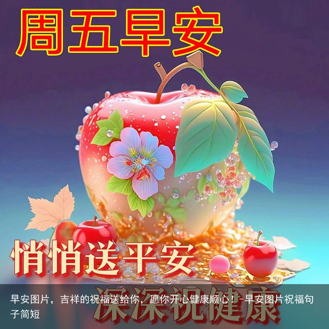 早安图片，吉祥的祝福送给你，愿你开心健康顺心！-早安图片祝福句子简短