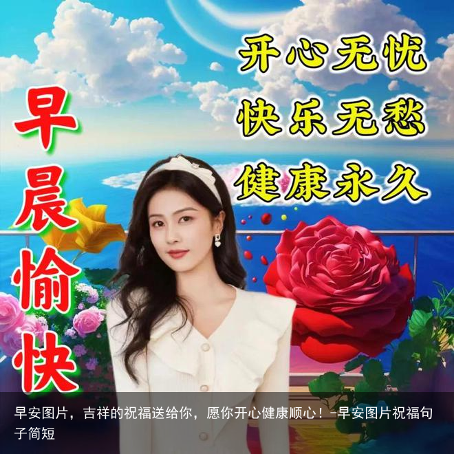 早安图片，吉祥的祝福送给你，愿你开心健康顺心！-早安图片祝福句子简短