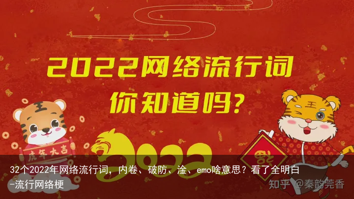 32个2022年网络流行词，内卷、破防、淦、emo啥意思？看了全明白-流行网络梗
