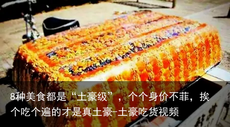 8种美食都是“土豪级”，个个身价不菲，挨个吃个遍的才是真土豪-土豪吃货视频
