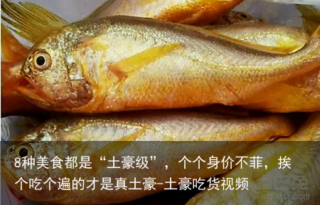 8种美食都是“土豪级”，个个身价不菲，挨个吃个遍的才是真土豪-土豪吃货视频