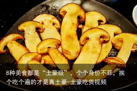 8种美食都是“土豪级”，个个身价不菲，挨个吃个遍的才是真土豪-土豪吃货视频