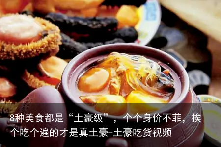 8种美食都是“土豪级”，个个身价不菲，挨个吃个遍的才是真土豪-土豪吃货视频