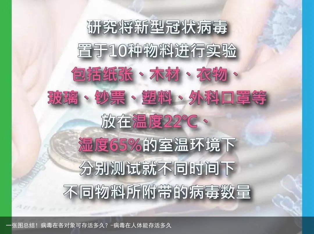 一张图总结！病毒在各对象可存活多久？-病毒在人体能存活多久