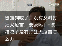 被猫狗咬了，没有及时打狂犬疫苗，要紧吗？-被猫咬了没有打狂犬疫苗怎么办