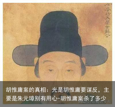 胡惟庸案的真相：光是胡惟庸要谋反，主要是朱元璋别有用心-胡惟庸案杀了多少