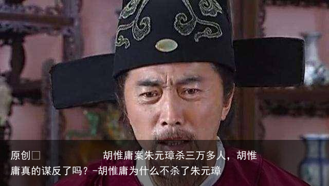 胡惟庸案朱元璋杀三万多人，胡惟庸真的谋反了吗？