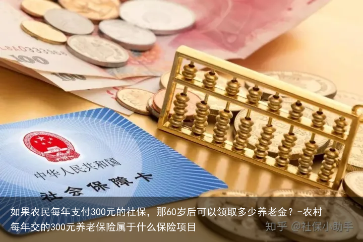 如果农民每年支付300元的社保，那60岁后可以领取多少养老金？-农村每年交的300元养老保险属于什么保险项目