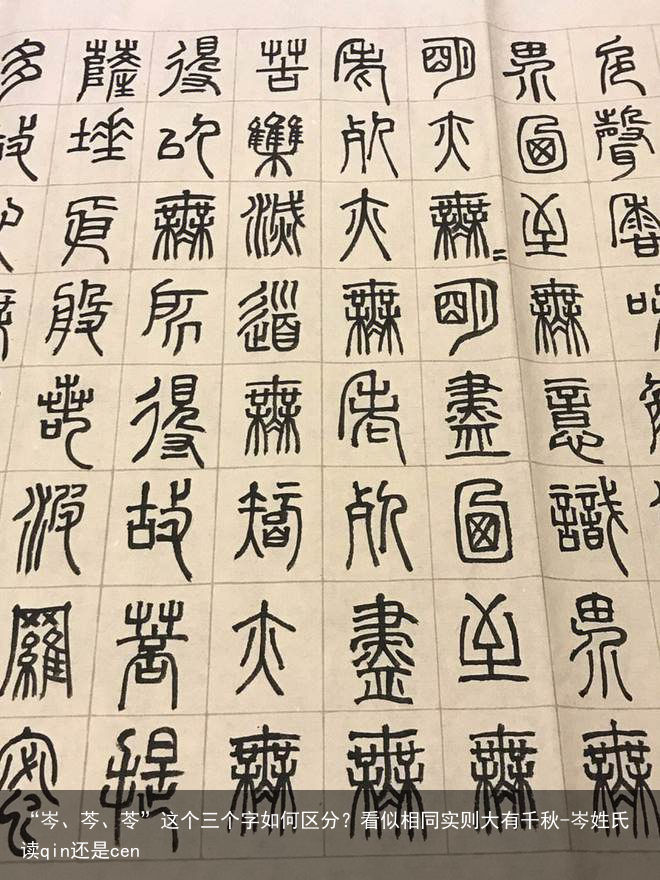 “岑、芩、苓”这个三个字如何区分？看似相同实则大有千秋-岑姓氏读qin还是cen