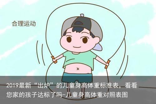 2019最新“出炉”的儿童身高体重标准表，看看您家的孩子达标了吗-儿童身高体重对照表图