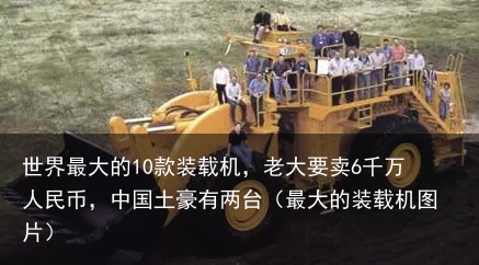 世界最大的10款装载机，老大要卖6千万人民币，中国土豪有两台（最大的装载机图片）