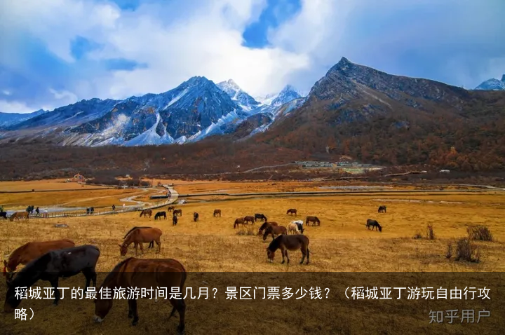 稻城亚丁的最佳旅游时间是几月？景区门票多少钱？（稻城亚丁游玩自由行攻略）