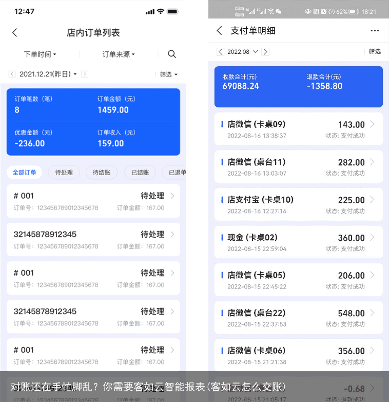 对账还在手忙脚乱？你需要客如云智能报表(客如云怎么交账)