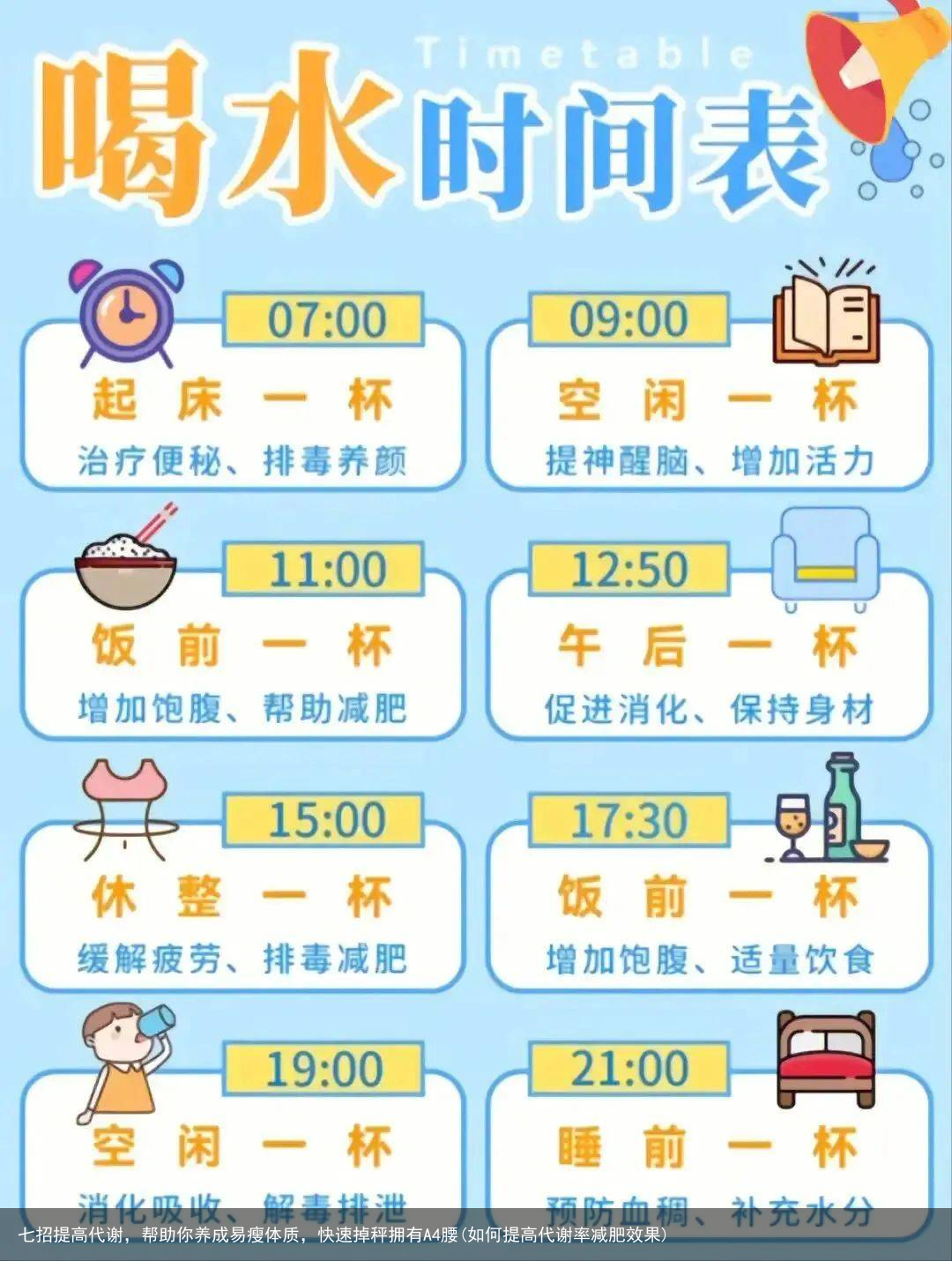 七招提高代谢，帮助你养成易瘦体质，快速掉秤拥有A4腰(如何提高代谢率减肥效果)