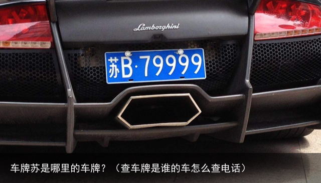 车牌苏是哪里的车牌？（查车牌是谁的车怎么查电话）