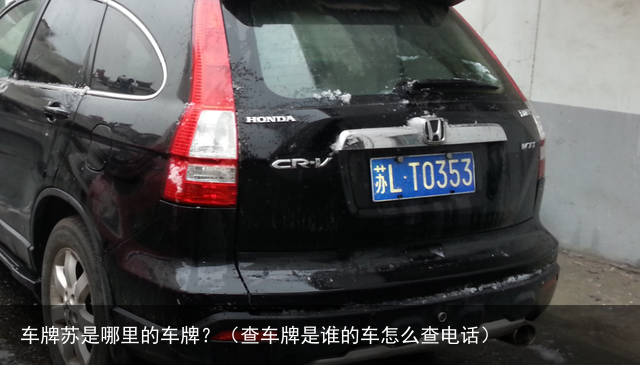 车牌苏是哪里的车牌？（查车牌是谁的车怎么查电话）