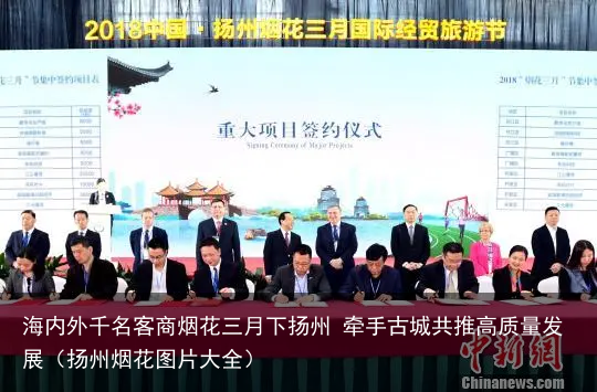 海内外千名客商烟花三月下扬州 牵手古城共推高质量发展（扬州烟花图片大全）