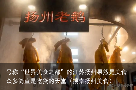 号称“世界美食之都”的江苏扬州果然是美食众多简直是吃货的天堂（搜索扬州美食）