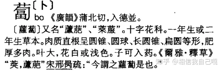 关于卜的发音：为什么萝卜的卜念bo，在占卜中念bu？(萝卜的卜是什么意思)