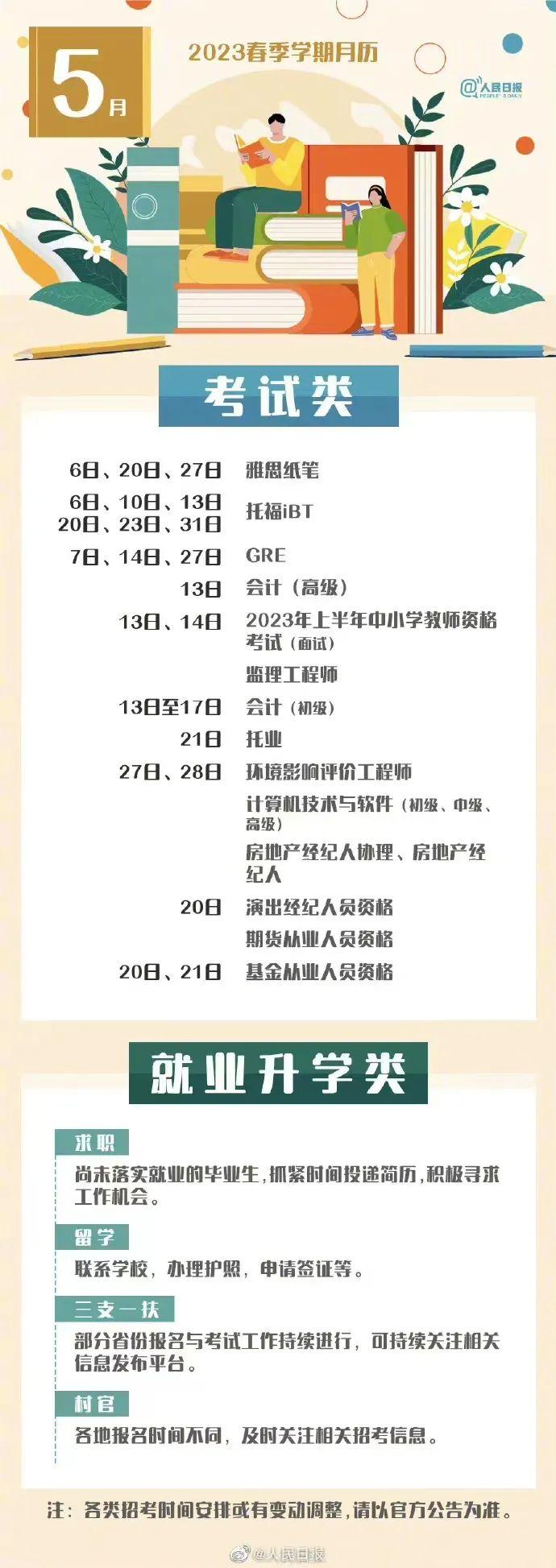 考试时间定了！(考试时间定了还是不定)