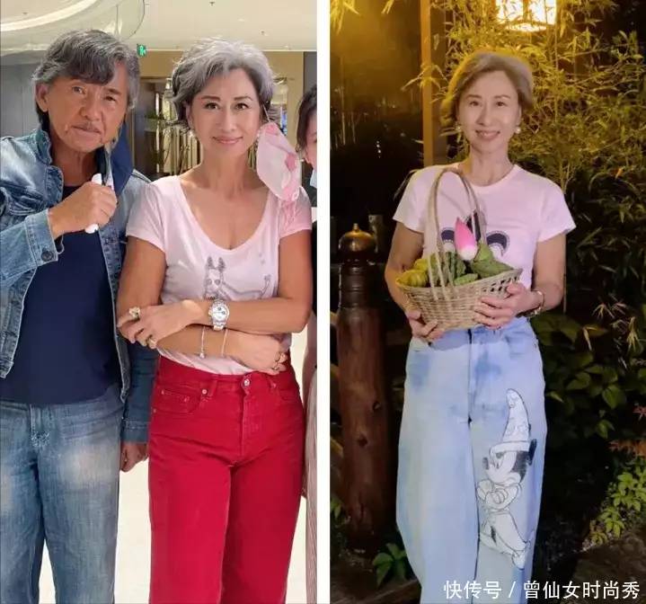 “戴着假发的的少女”叶倩文：61岁穿衣不扮嫩，满头白发更迷人(叶倩文短头发照片)