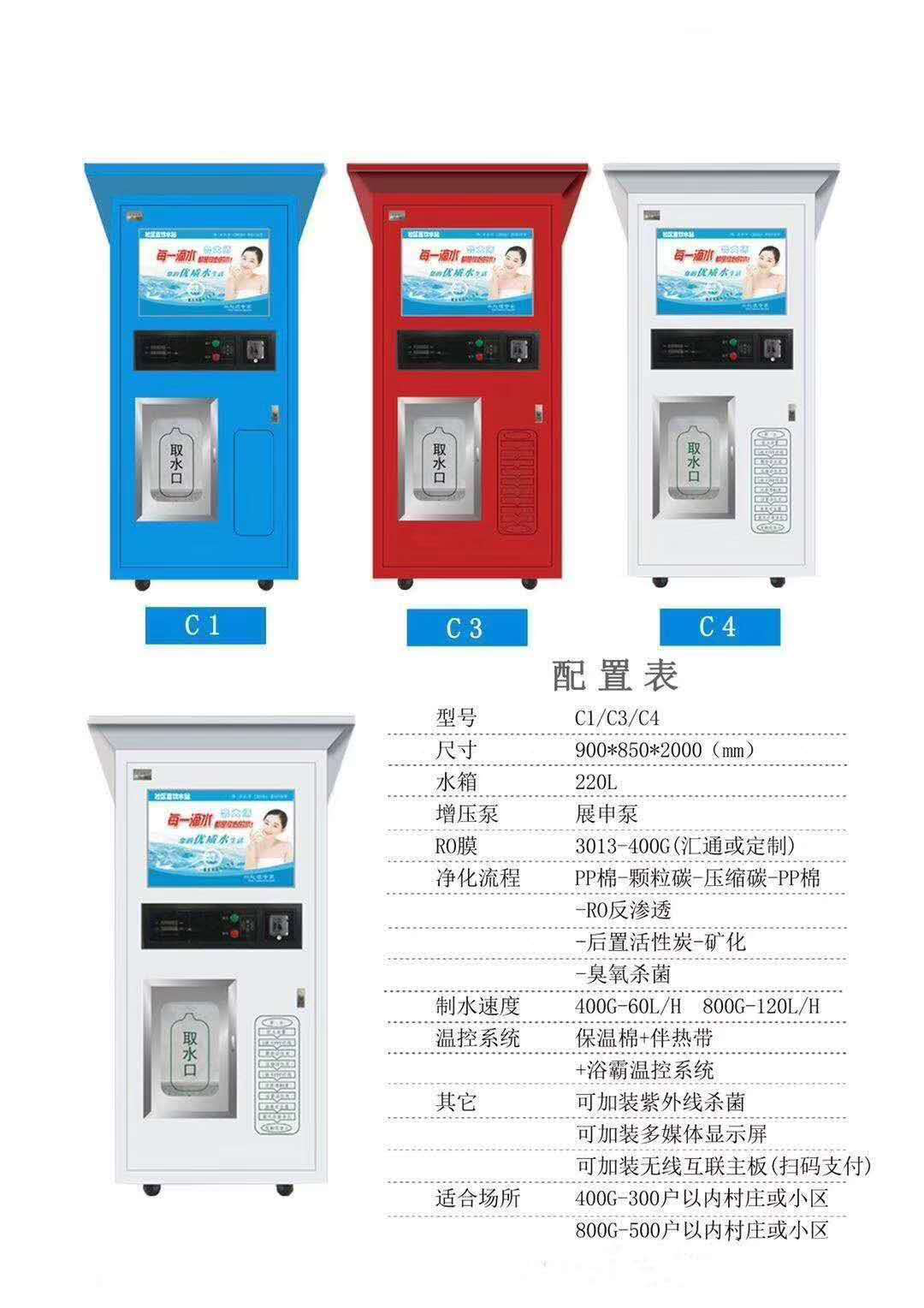 社区饮水工程自动售水机方案-社区自动售水机赚钱吗