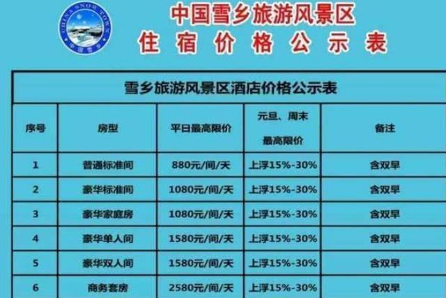 雪乡明码标价再不“宰客”，但看清价目表后，游客：绝对不去-雪乡官方网站