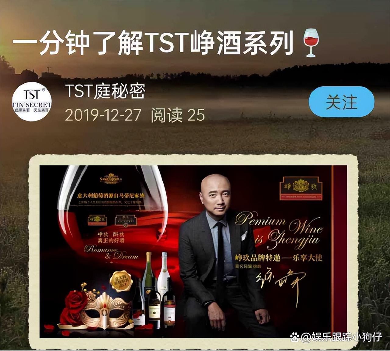 徐峥被曝是TST公司红酒代言人！张庭夫妇栽了，能否独善其身？（徐峥拍的广告视频）