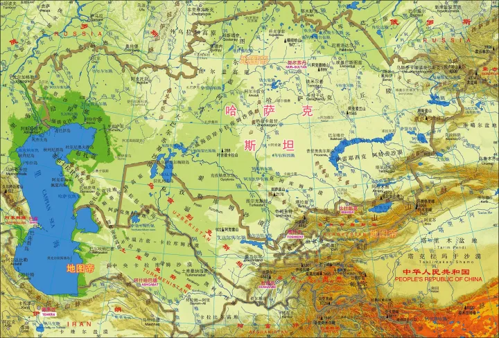 中亚五国，各有什么特色？看地图一目了然（中亚五国指的是哪五国需要什么样的毛巾）