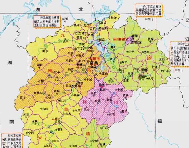 江西省一直简称赣，省会在南昌市，为何不是南方的赣州市？（江西怎么分赣南赣北）