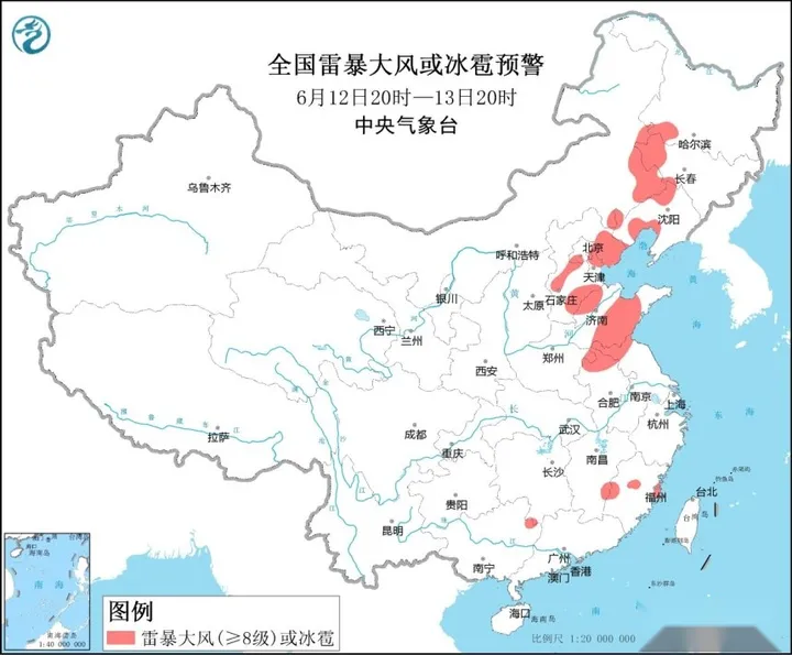 强对流黄色预警继续！12省区市将有8至10级雷暴大风和冰雹-黄色预警到什么预警