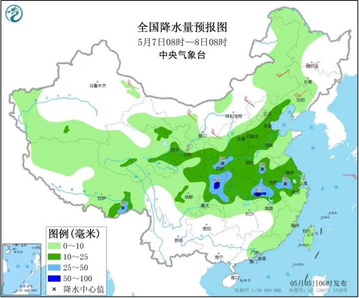 江南等地有较强降雨 西北地区等地气温将明显下降（江南下雨吗）