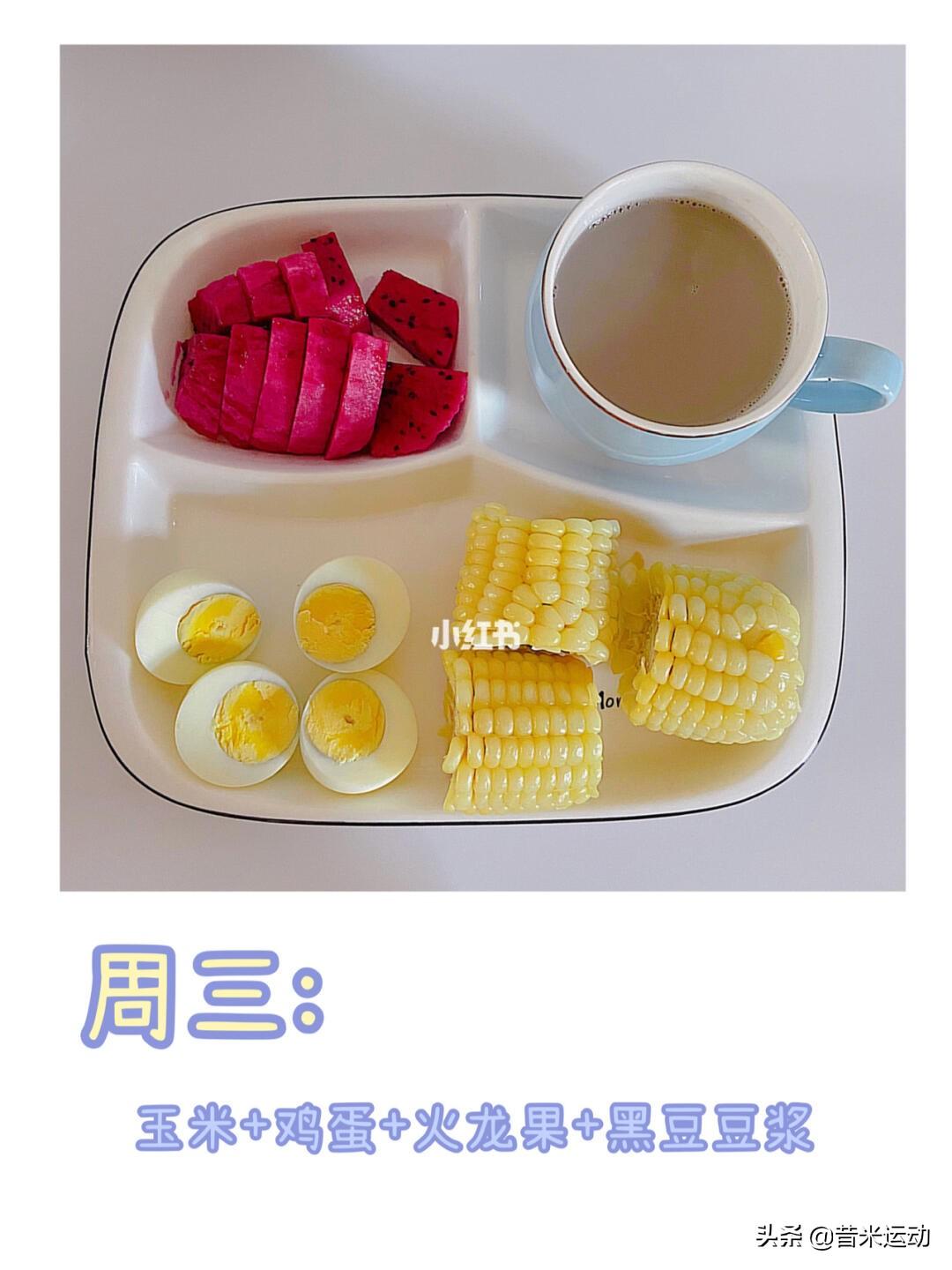 一周减脂早餐＋减肥秘籍：已瘦20斤（减肥早餐食谱一周搭配）