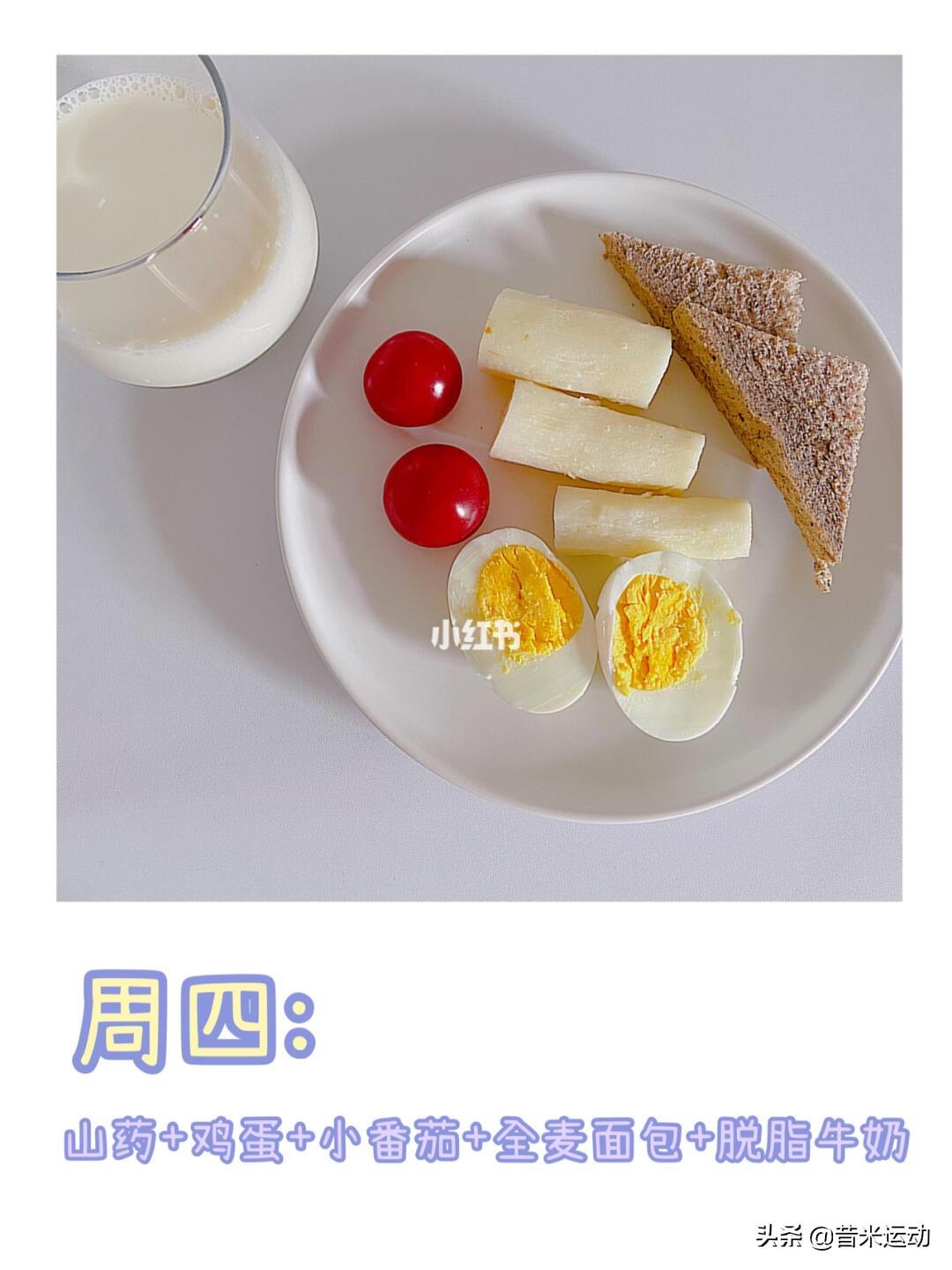 一周减脂早餐＋减肥秘籍：已瘦20斤（减肥早餐食谱一周搭配）