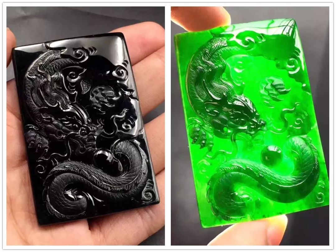 毫不犹豫拿下翡翠原石，切出高品质的墨翠，成品戒面惊艳！-墨翠原石切料视频集锦