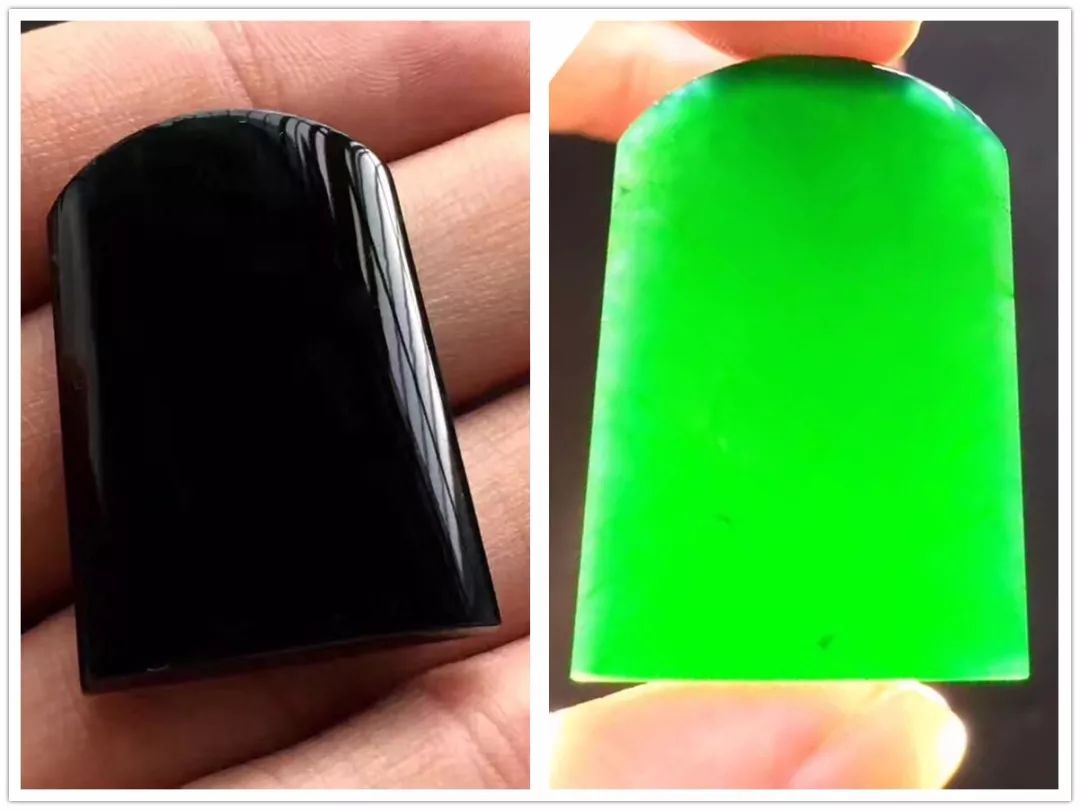 毫不犹豫拿下翡翠原石，切出高品质的墨翠，成品戒面惊艳！-墨翠原石切料视频集锦