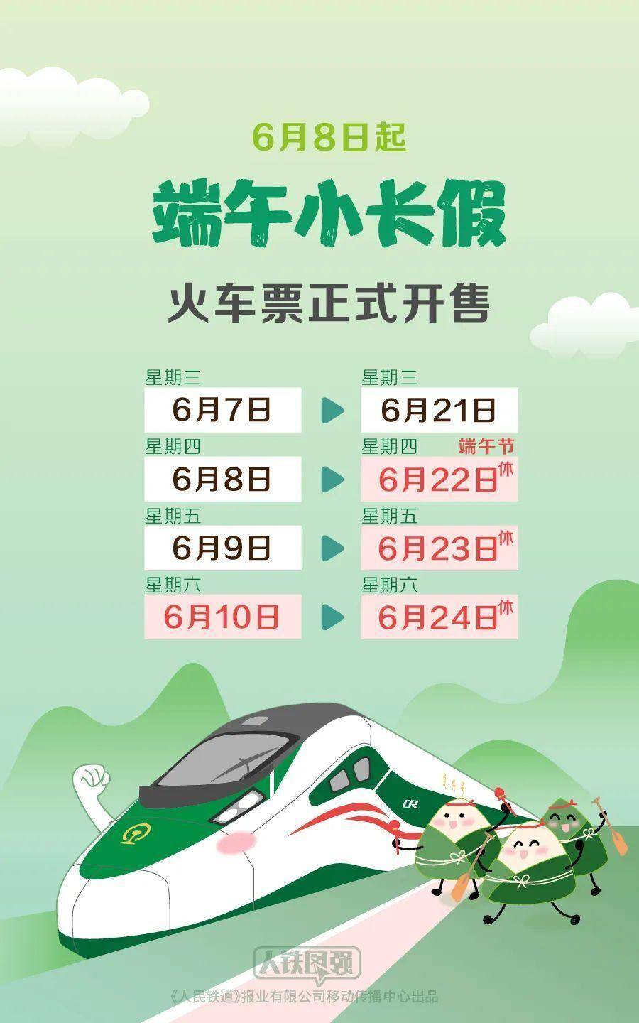 端午节假期火车票明日起开售，这份购票日历请收下-2022春节火车票什么时候开始抢