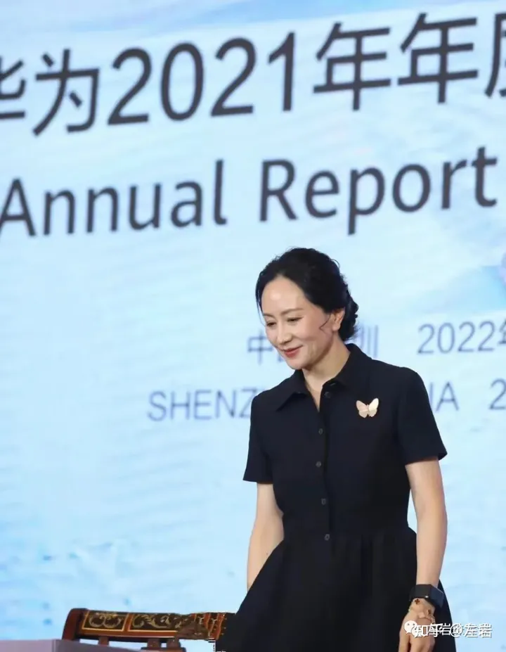 左岩：“破茧成蝶”孟晚舟，回国后首次公开露面，近10万蝴蝶胸针增添优雅自信本色！-孟晚舟左脚腕戴的是什么