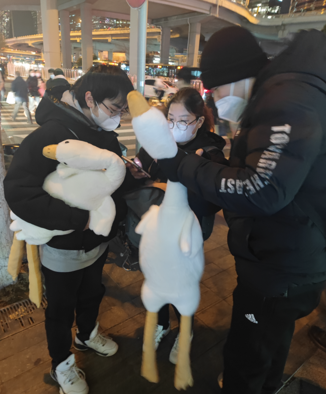 多个地铁站外有人“扫码送大鹅” ，市民：这是啥套路？-地铁站送人刷卡进站出站收费吗
