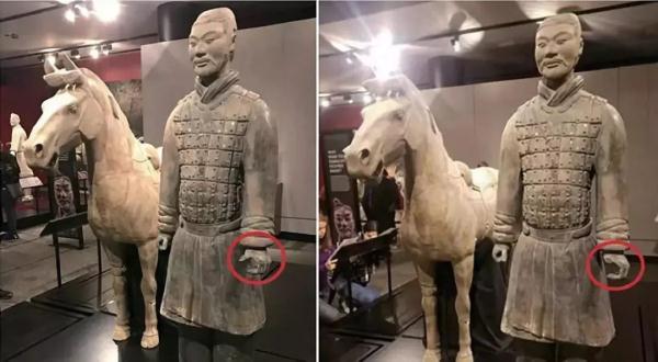 “美国男子掰断兵马俑手指”一案，有最新进展→（掰断兵马俑手指后续）
