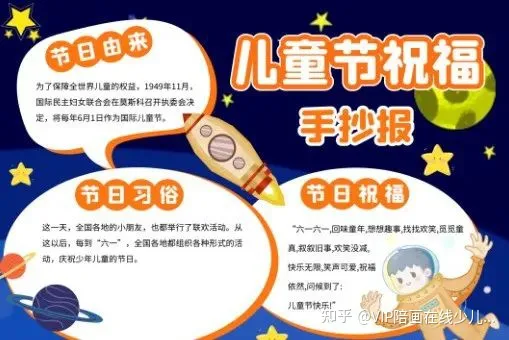 【VIp陪画少儿美术】五十多张六一儿童节主题绘画手抄报来啦！易学易画还好看赶收藏起来！-六一儿童节画一幅手抄报