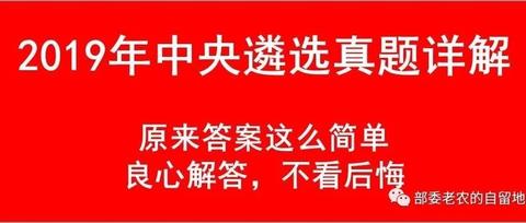 2019年中央遴选真题（案例一）答案，原来这么简单！（2019年中央遴选真题解析）
