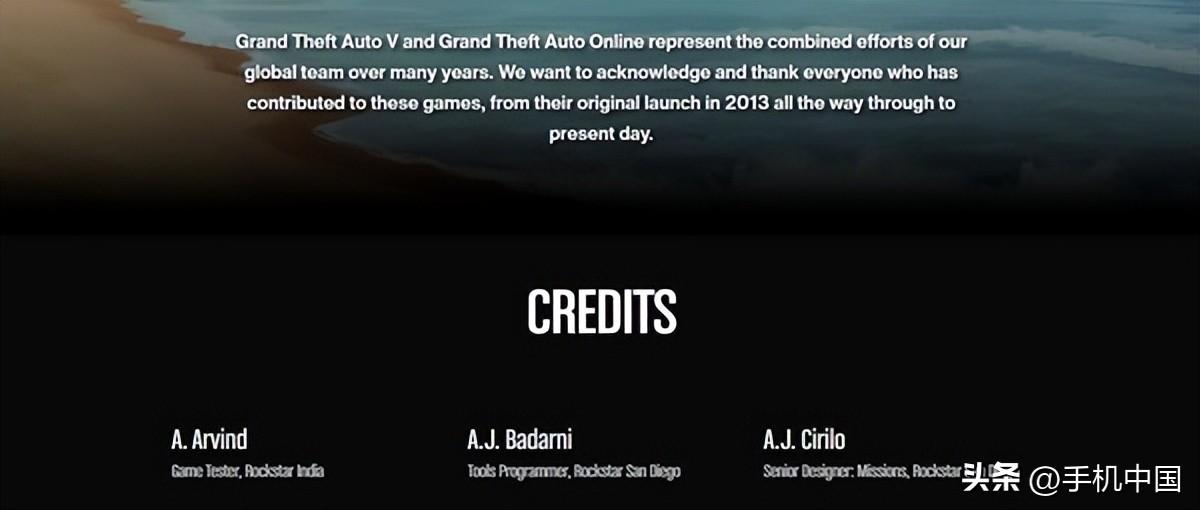 《GTA5》落幕《GTA6》将至？R星官网更新致谢名单-gta5 最新更新