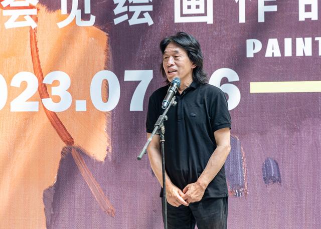 二维空间的龙门石窟什么样？“关于龙门——于会见绘画作品展”开幕-打卡龙门石窟