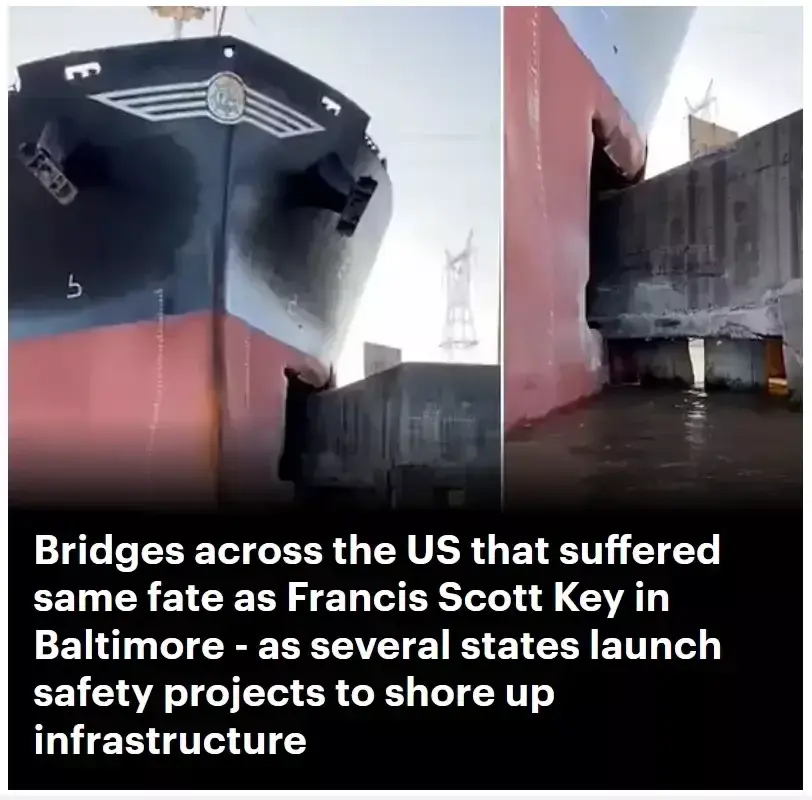 英媒爆料:撞塌美大桥货轮装了数百吨炸药!美陆军工程兵已紧急出发