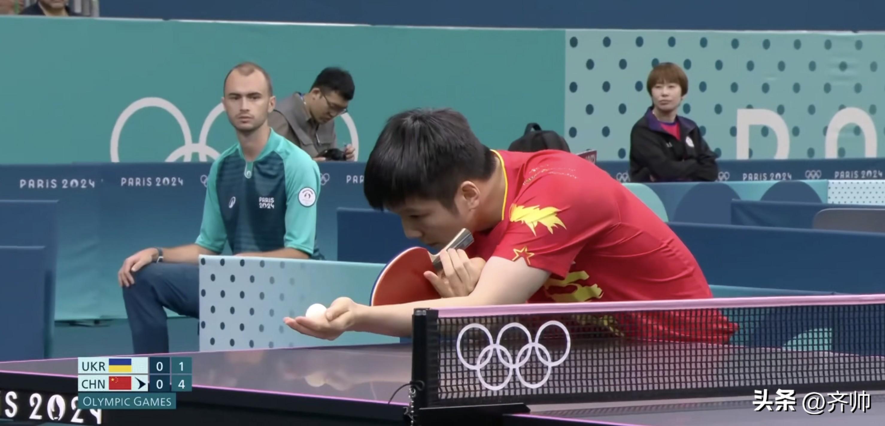 4-0！樊振东轻松打败乌克兰扎穆登科！小胖奥运第1战，刘国梁观赛-樊振东有没有拿过奥运单打冠军