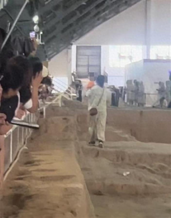 游客踩兵马俑坑送孩子就医，文旅局回应：正在关注-兵马俑被坑