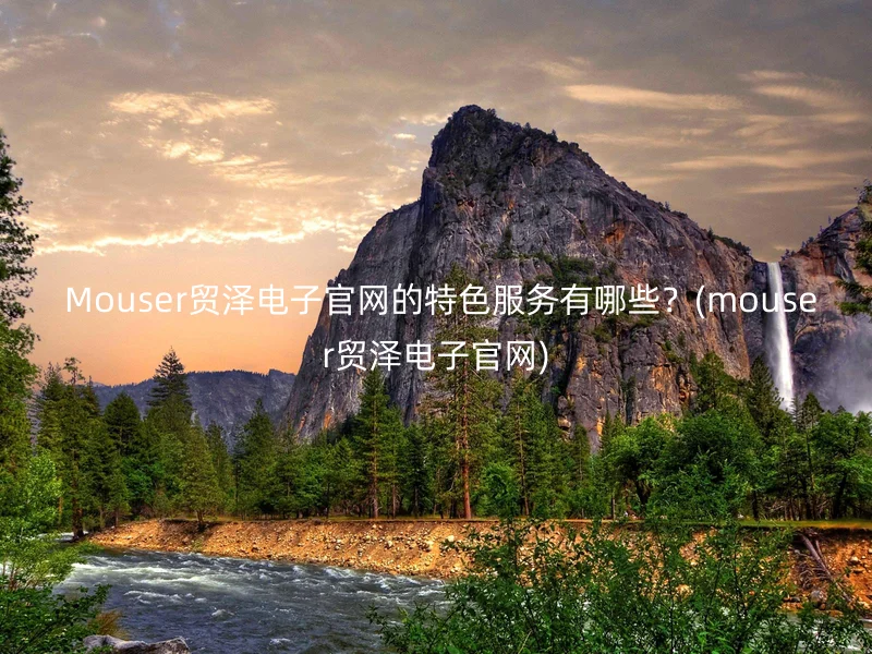  Mouser贸泽电子官网的特色服务有哪些？(mouser贸泽电子官网)