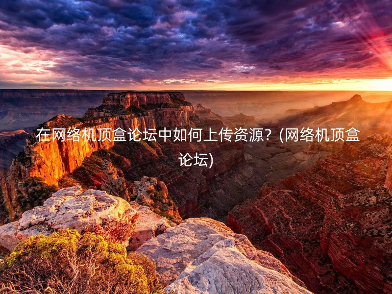  在网络机顶盒论坛中如何上传资源？(网络机顶盒论坛)